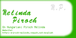 melinda piroch business card